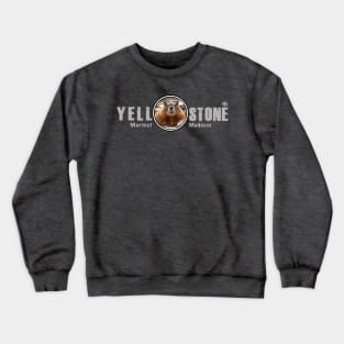 Marmot Madness, Yellowstone National Park Crewneck Sweatshirt